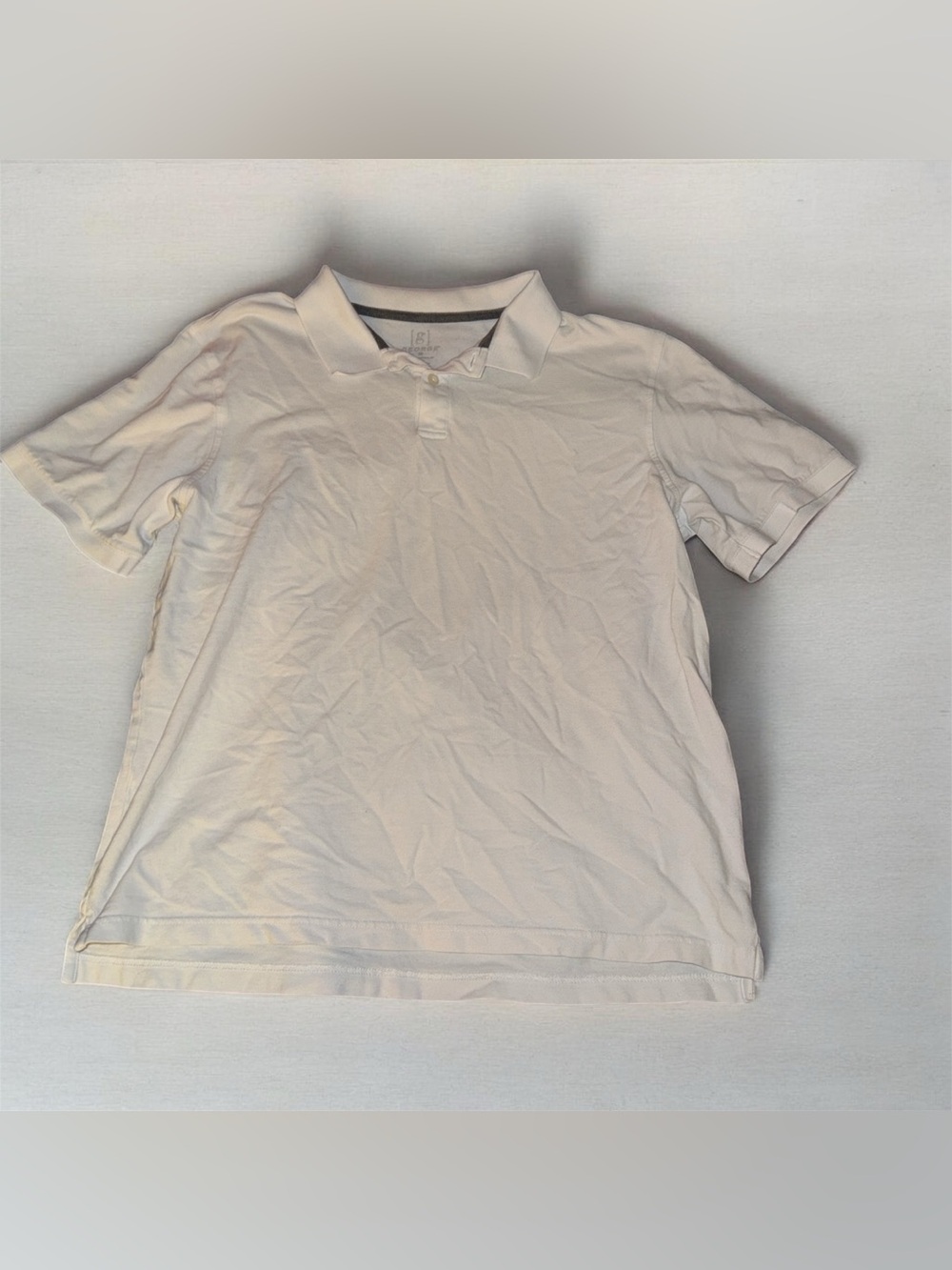 George Men's White Polo Shirt